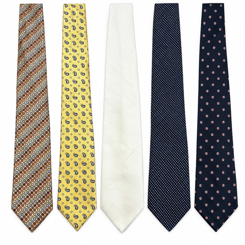 Business Casual Vintage Style Necktie Lot Mens Mixed Colors Good Patterned 5pc